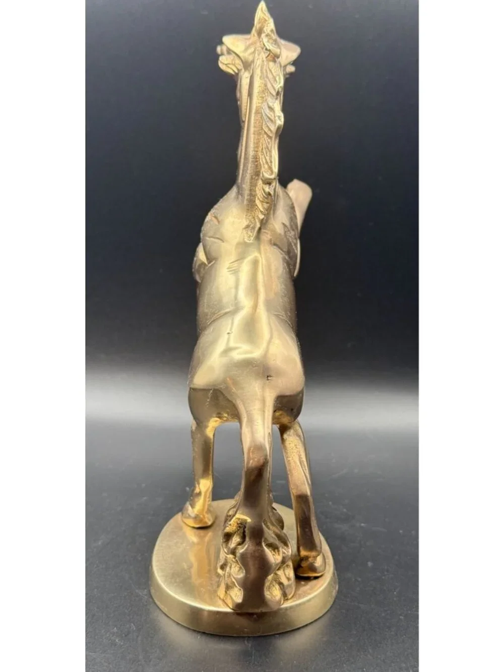 Vintage Solid Brass Unicorn Figurine - Picture 4 of 4